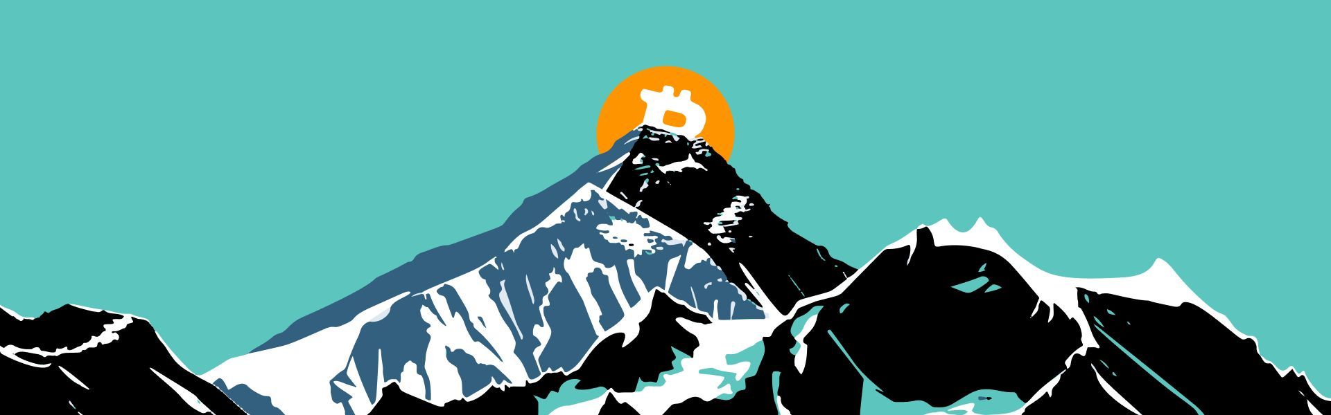 Auf dem Mount Everest ist eine Bitcoin-Flagge angebracht